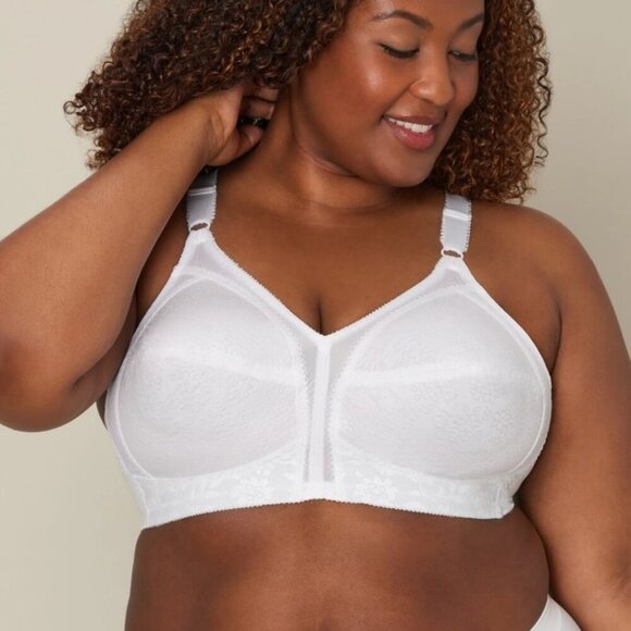 NWT Playtex 18 Hour Sensational Support Wireless Full-Coverage Bra in White - Picture 1 of 6